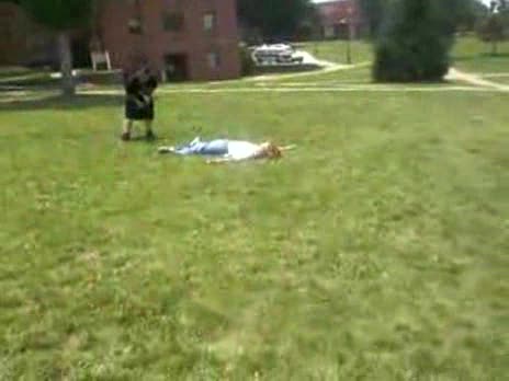 Kid vs. Giant Soccer Ball